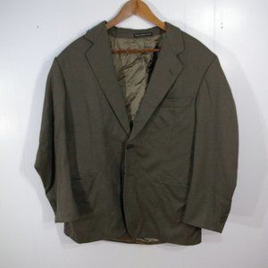 COPY - Vintage Gabardine Wool Blazer Jacket Mens 40S Two Button Green Gray Suit